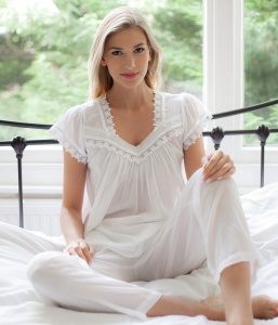 Reid 100% Cotton Voile SlipOn Pyjama Set